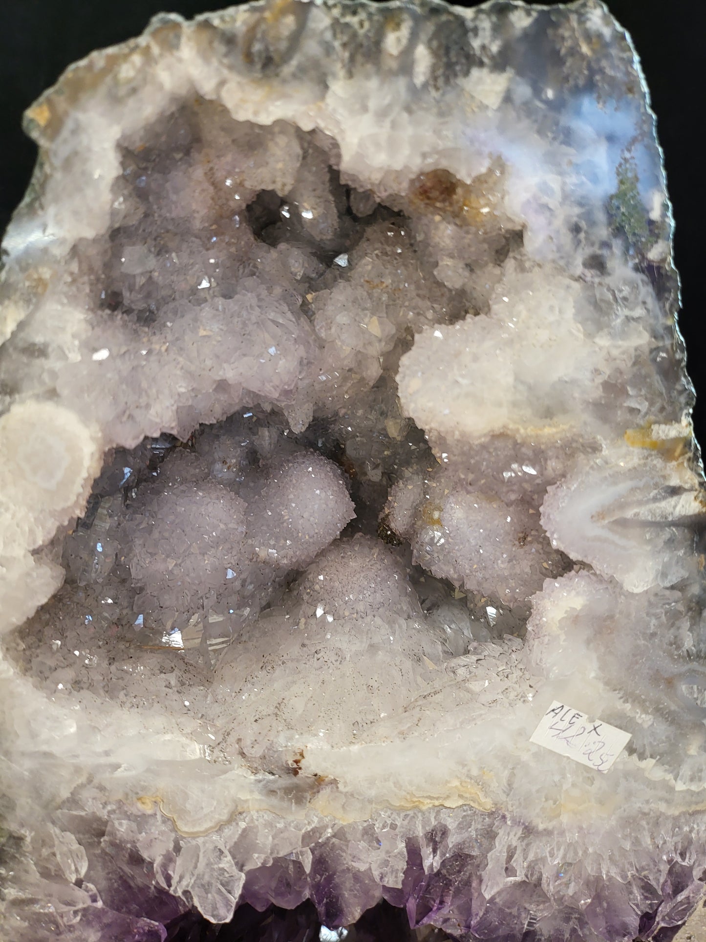 Uniek Amethist geode paar met 2 verschillende kamers