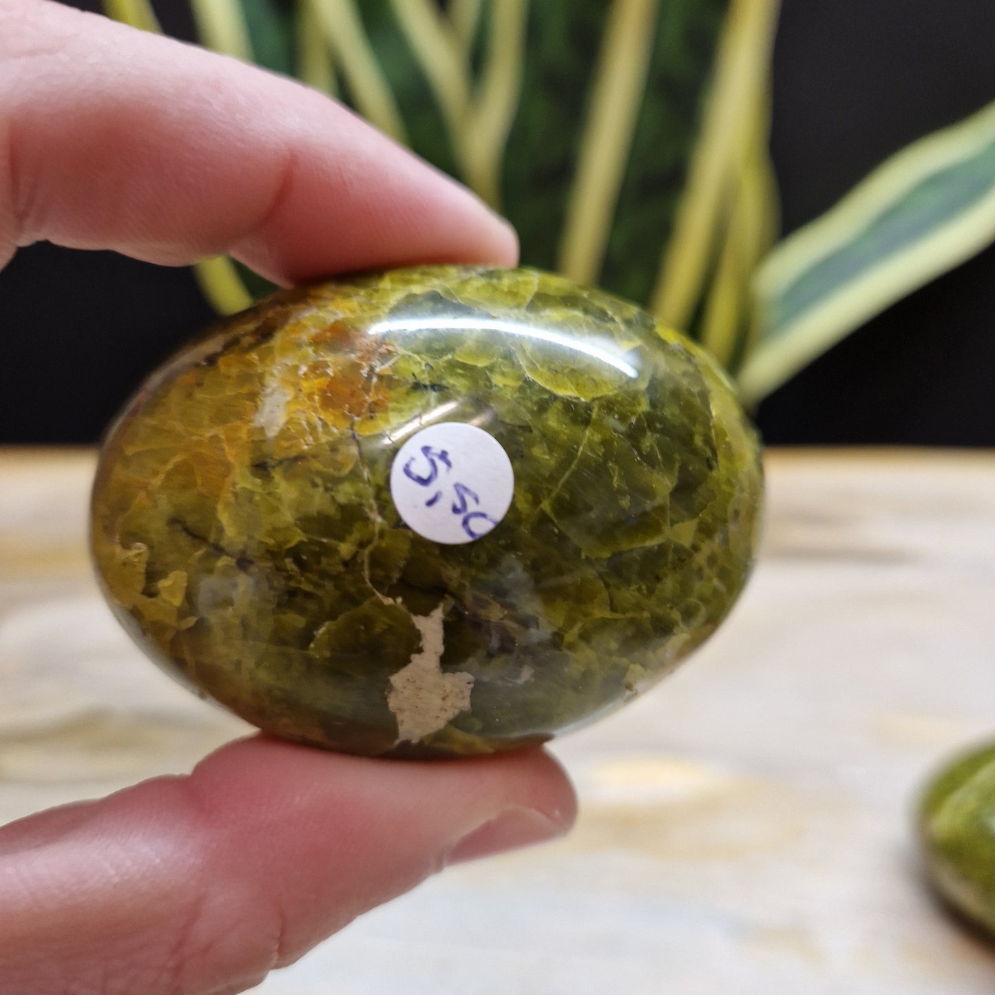 Groene opaal handstenen