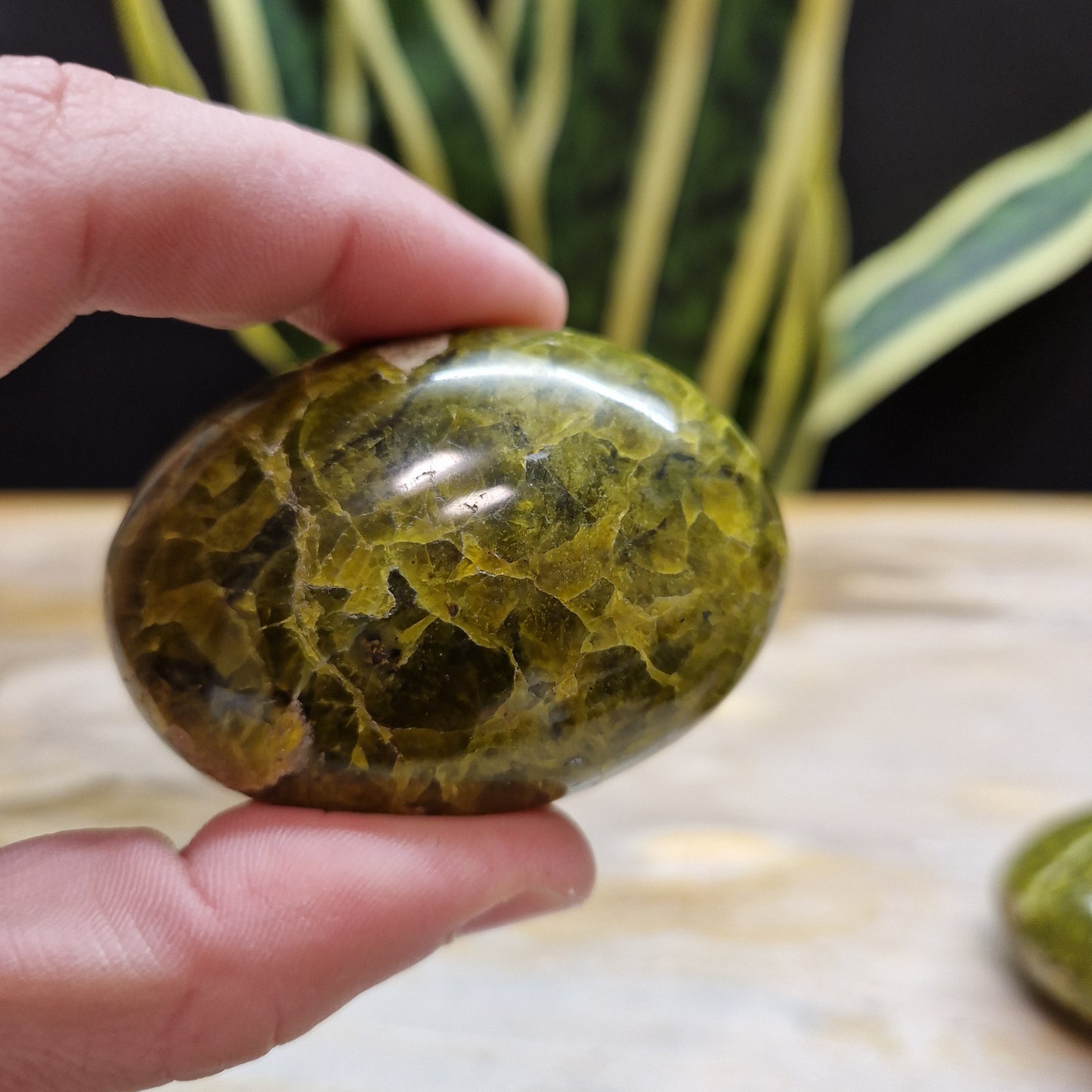 Groene opaal handstenen