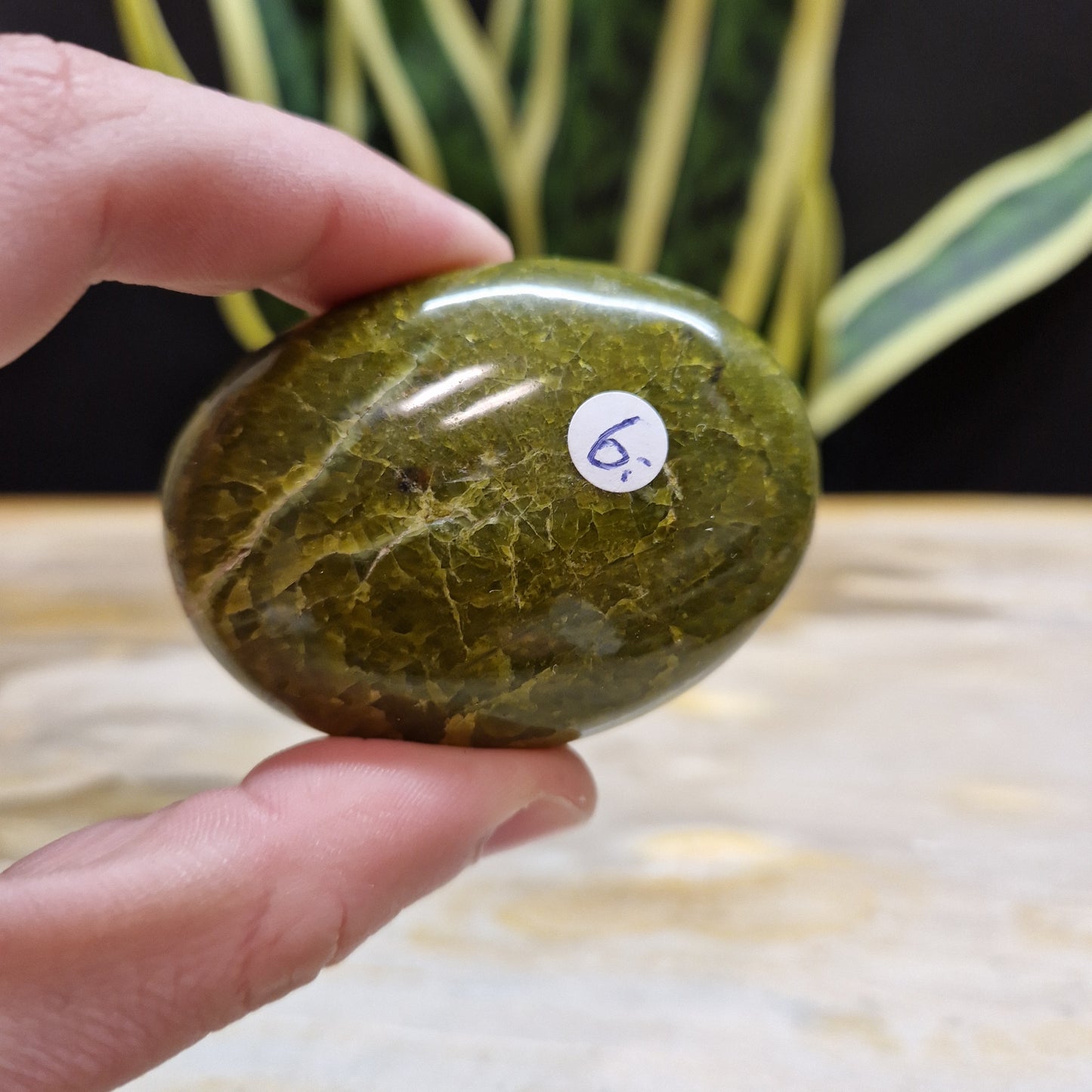 Groene opaal handstenen
