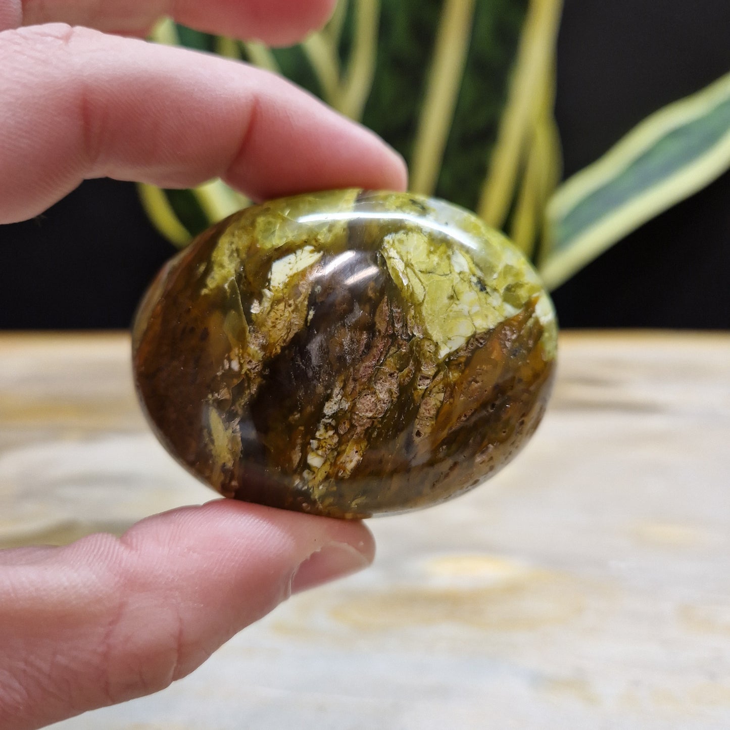 Groene opaal handstenen