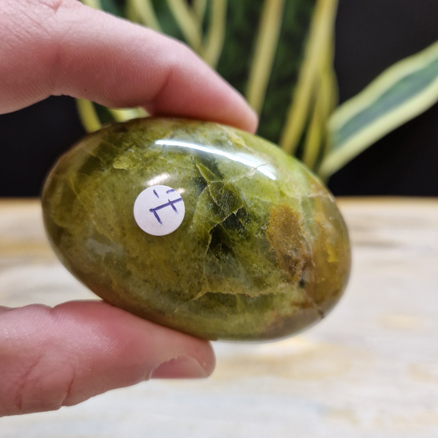 Groene opaal handstenen