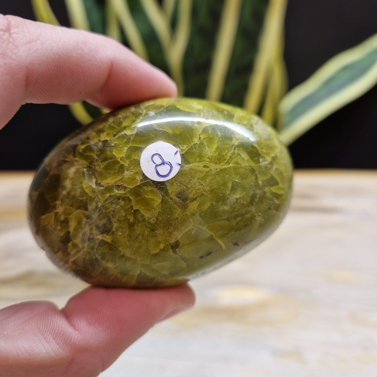 Groene opaal handstenen