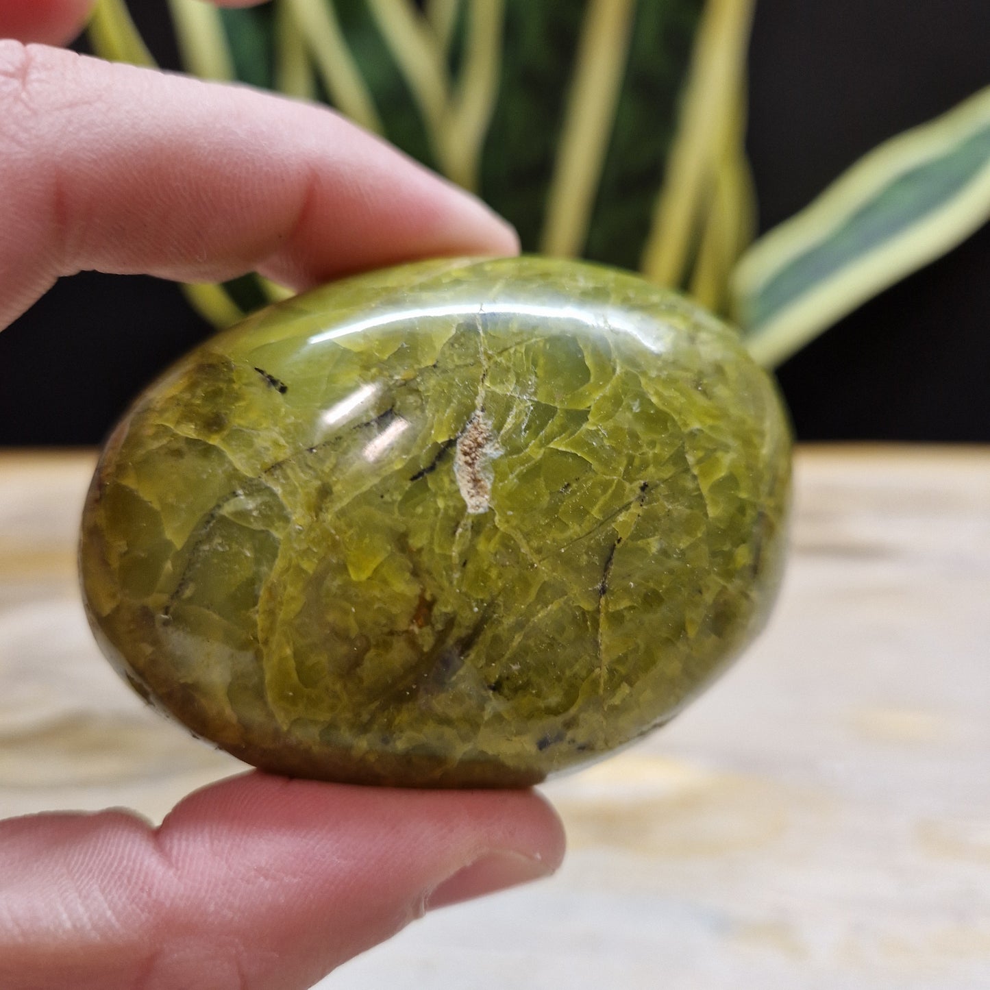 Groene opaal handstenen