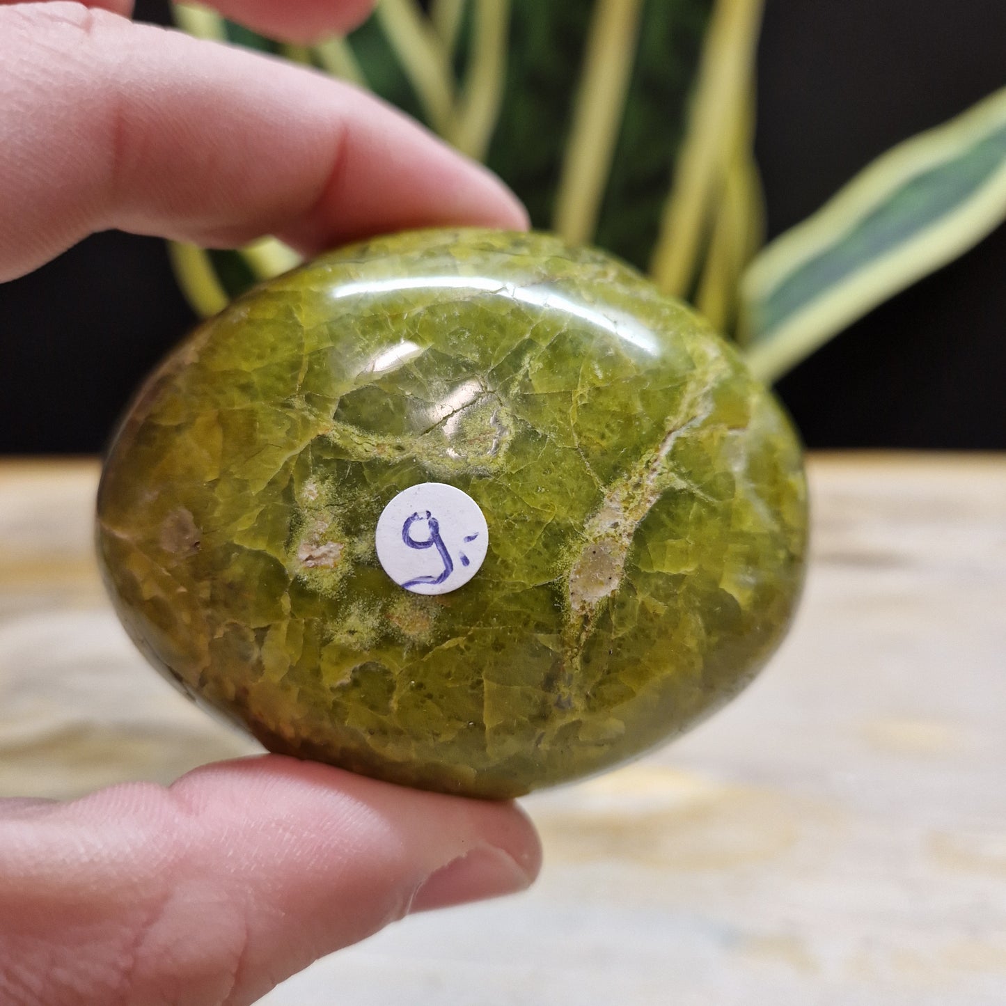 Groene opaal handstenen