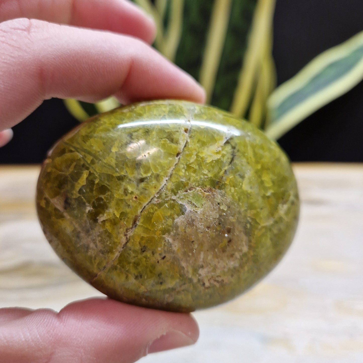 Groene opaal handstenen