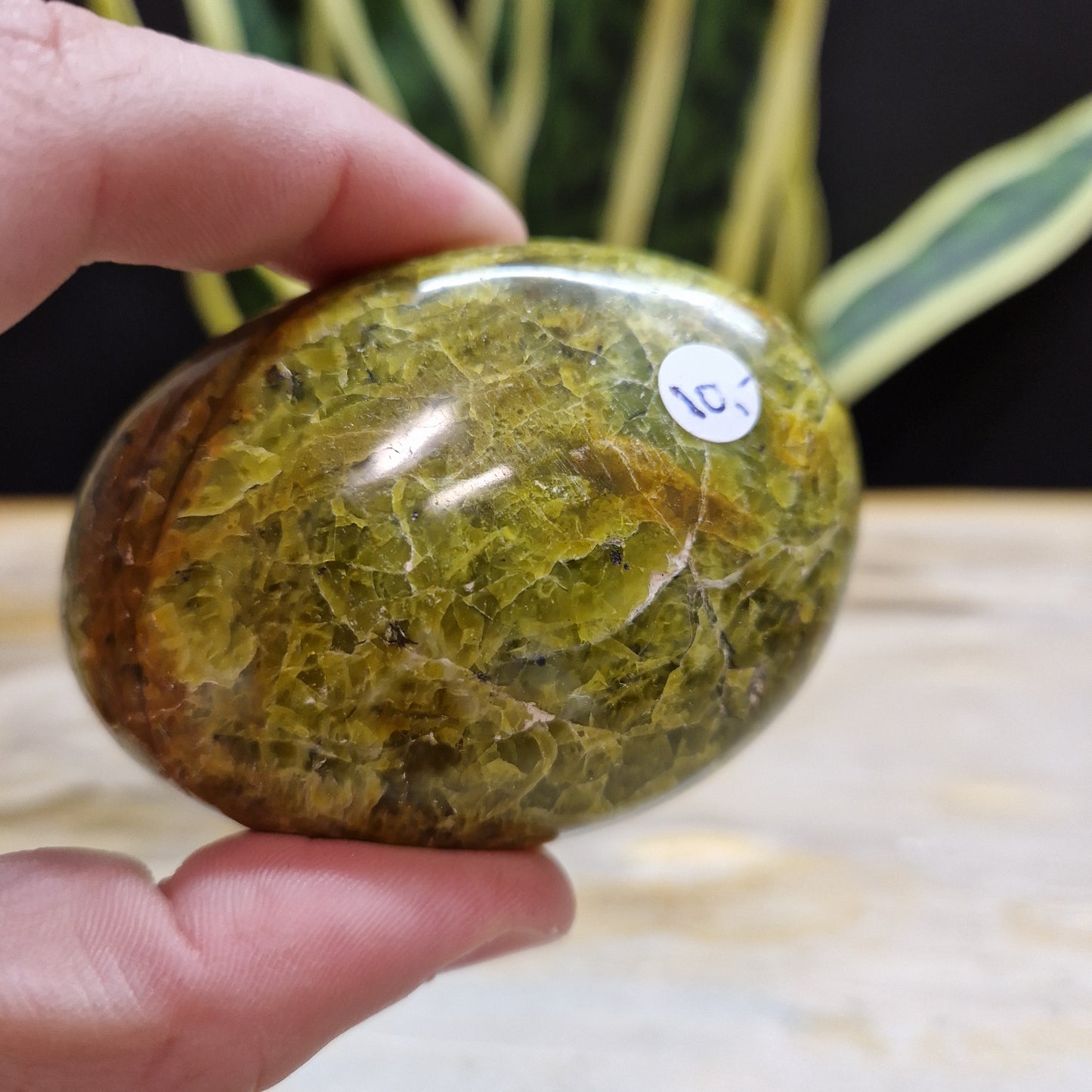 Groene opaal handstenen