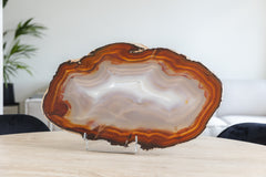 Agaatschijf op standaard