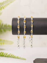 Zilveren citrien armband ovaal