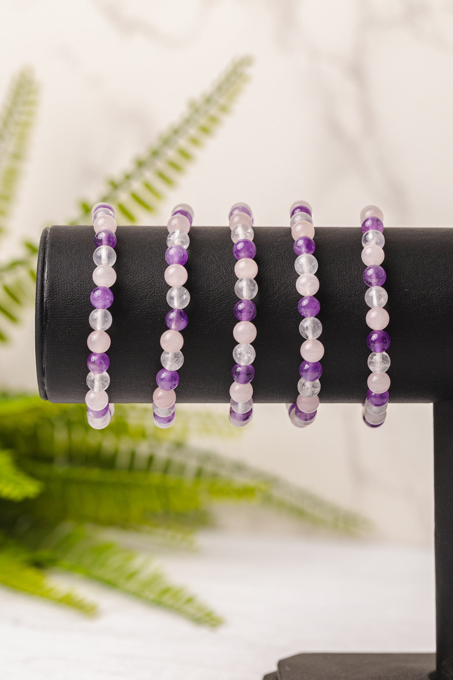 Div. soorten kogelarmbanden 6mm - 3e gratis