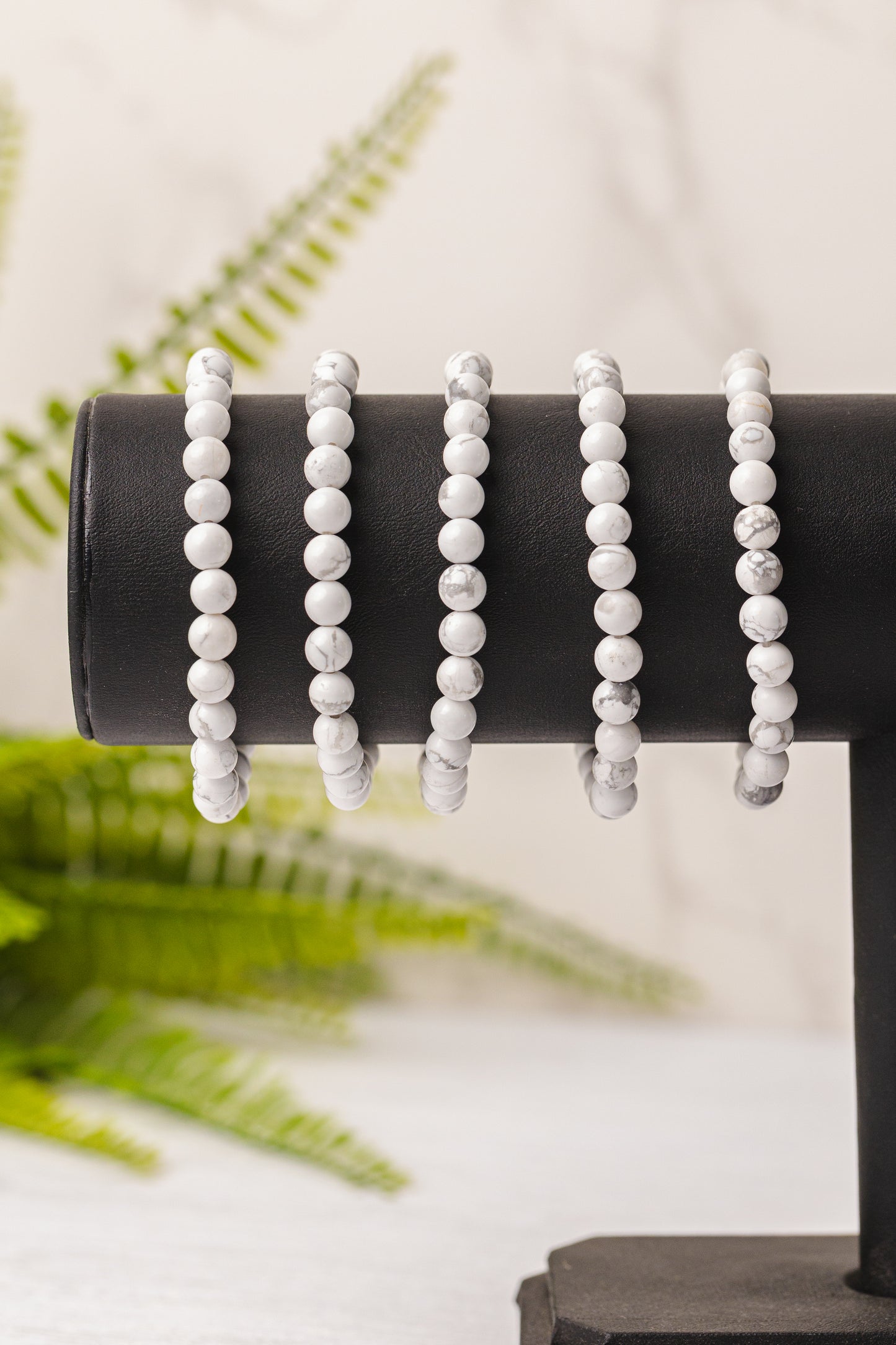 Div. soorten kogelarmbanden 6mm - 3e gratis