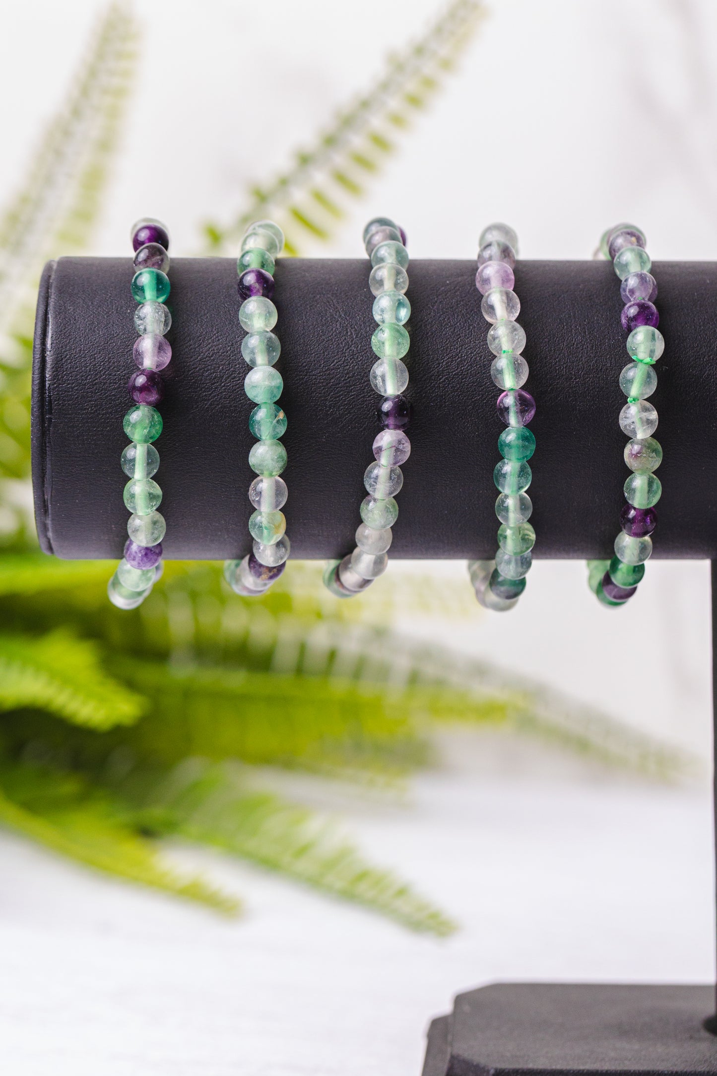 Div. soorten kogelarmbanden 6mm - 3e gratis