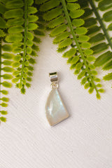 Zilveren maansteen hanger