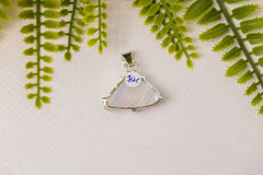 Zilveren maansteen hanger