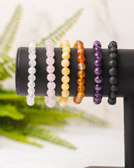 Div. soorten kogelarmbanden 8mm - 3e gratis