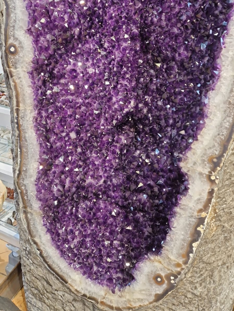 Grootste Amethist geode van Nederland uit Uruguay 1500 kilo - SHOWSTOPPER