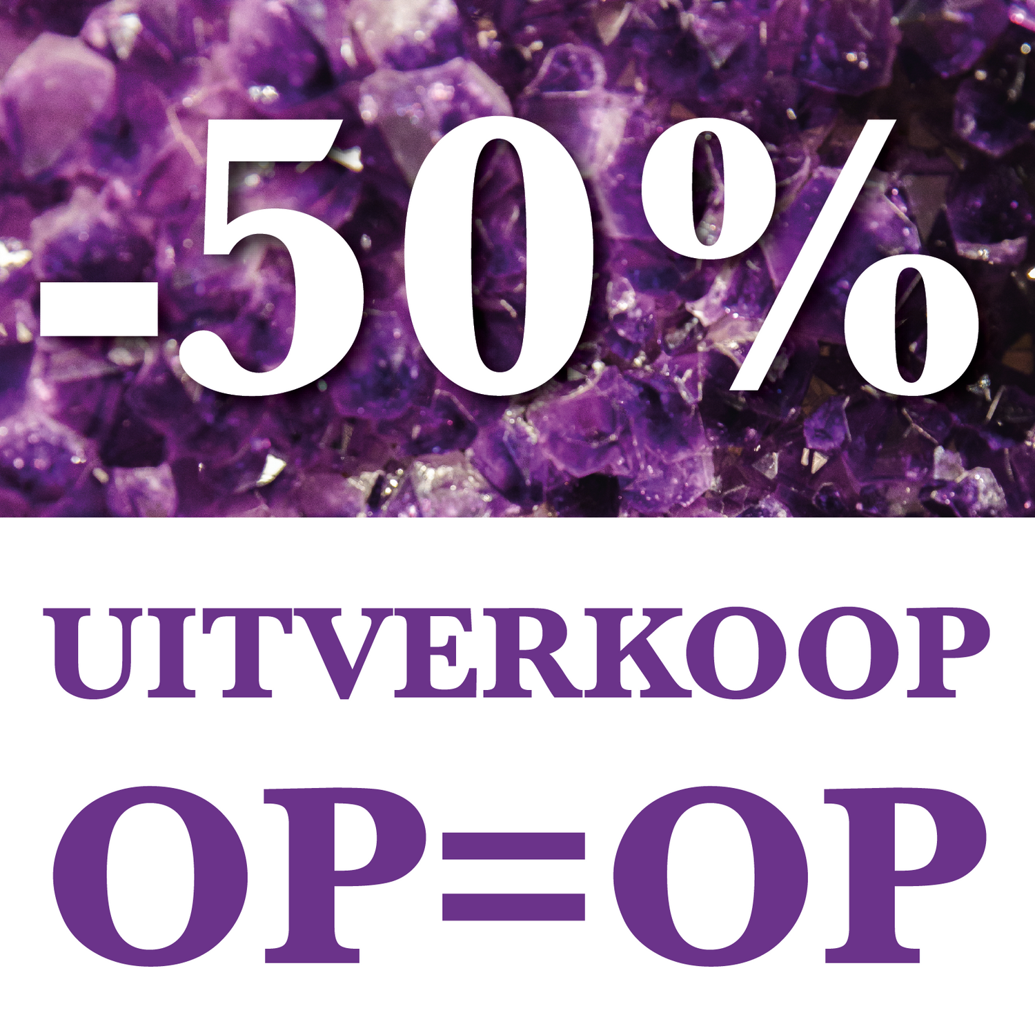 -50% UITVERKOOP