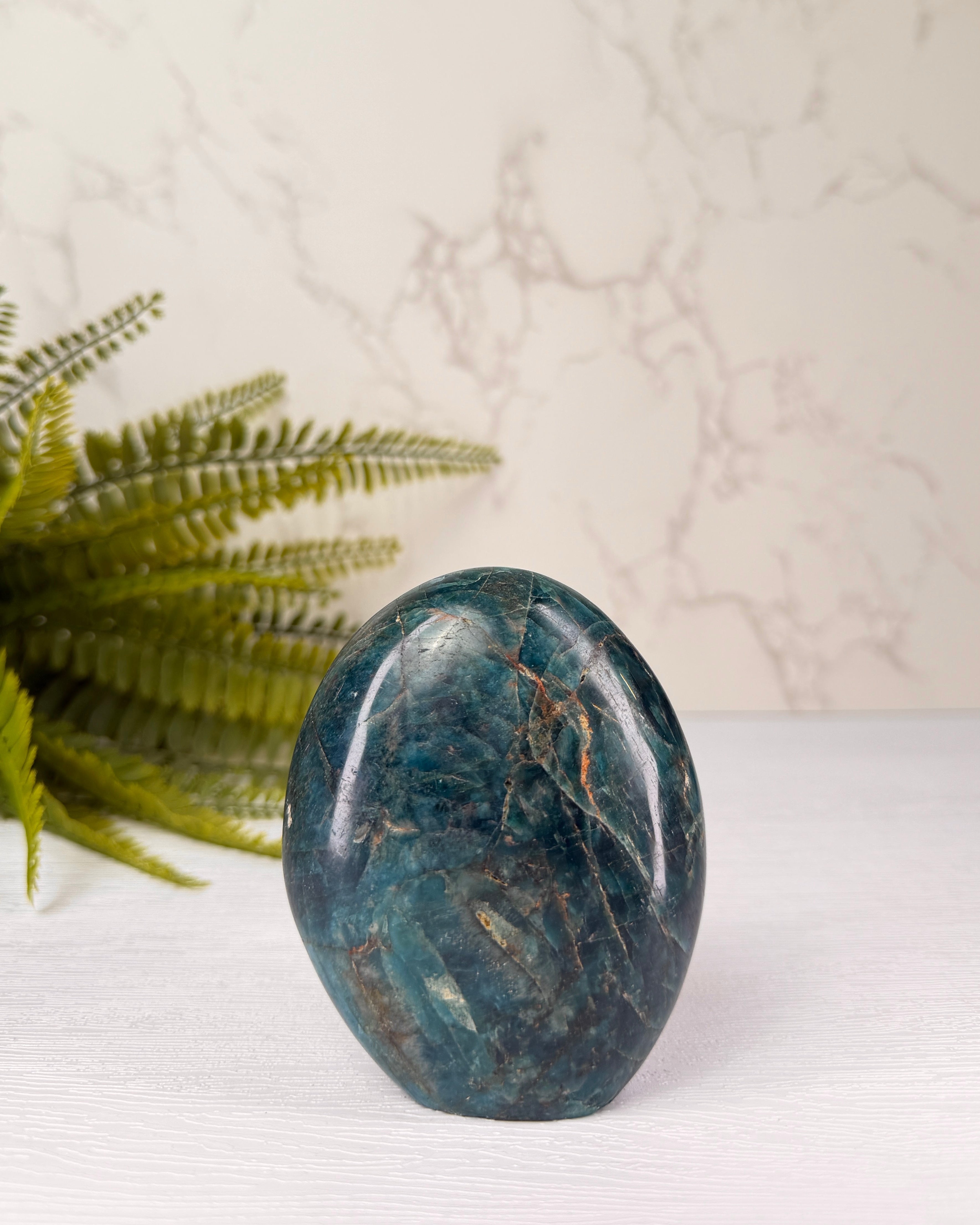 Blauwe Apatiet sculptuur