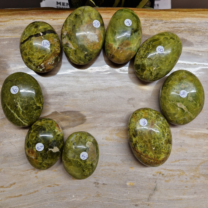 Groene opaal handstenen