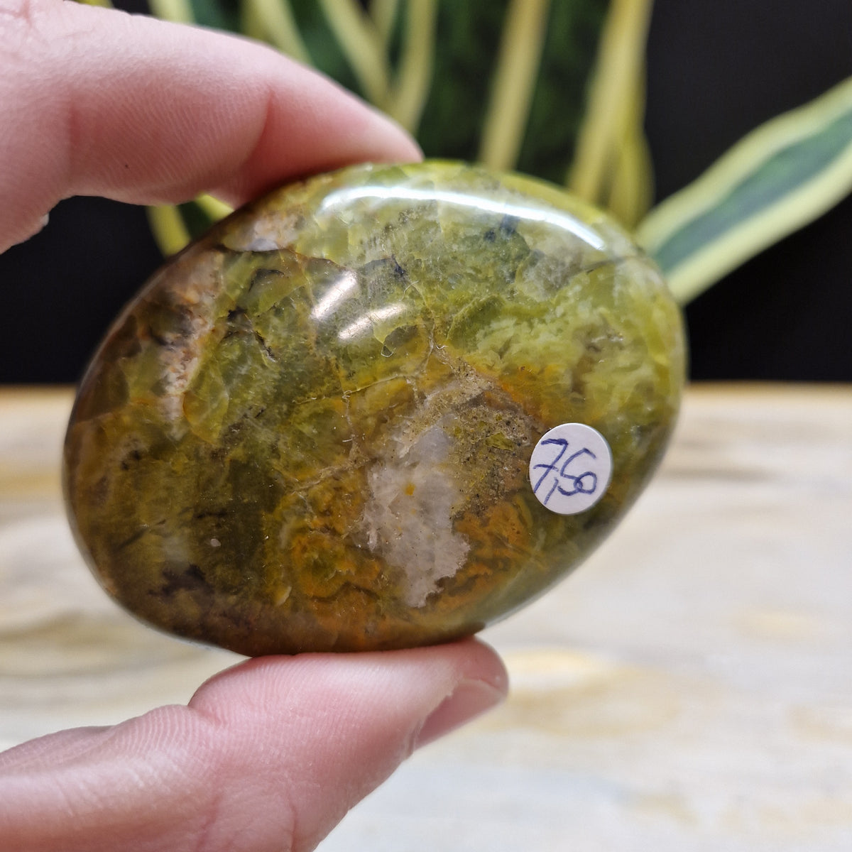 Groene opaal handstenen