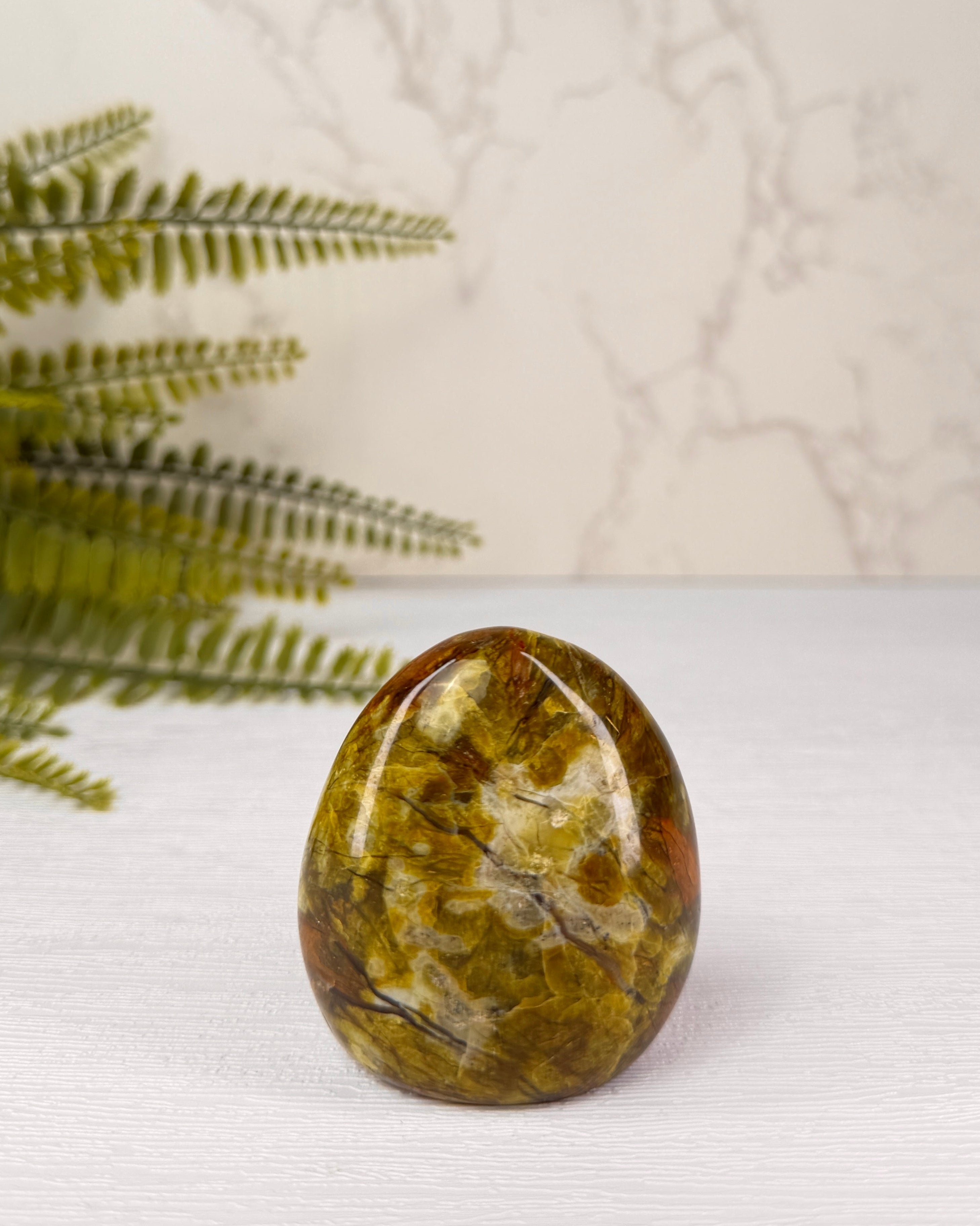 Groene Opaal sculptuur
