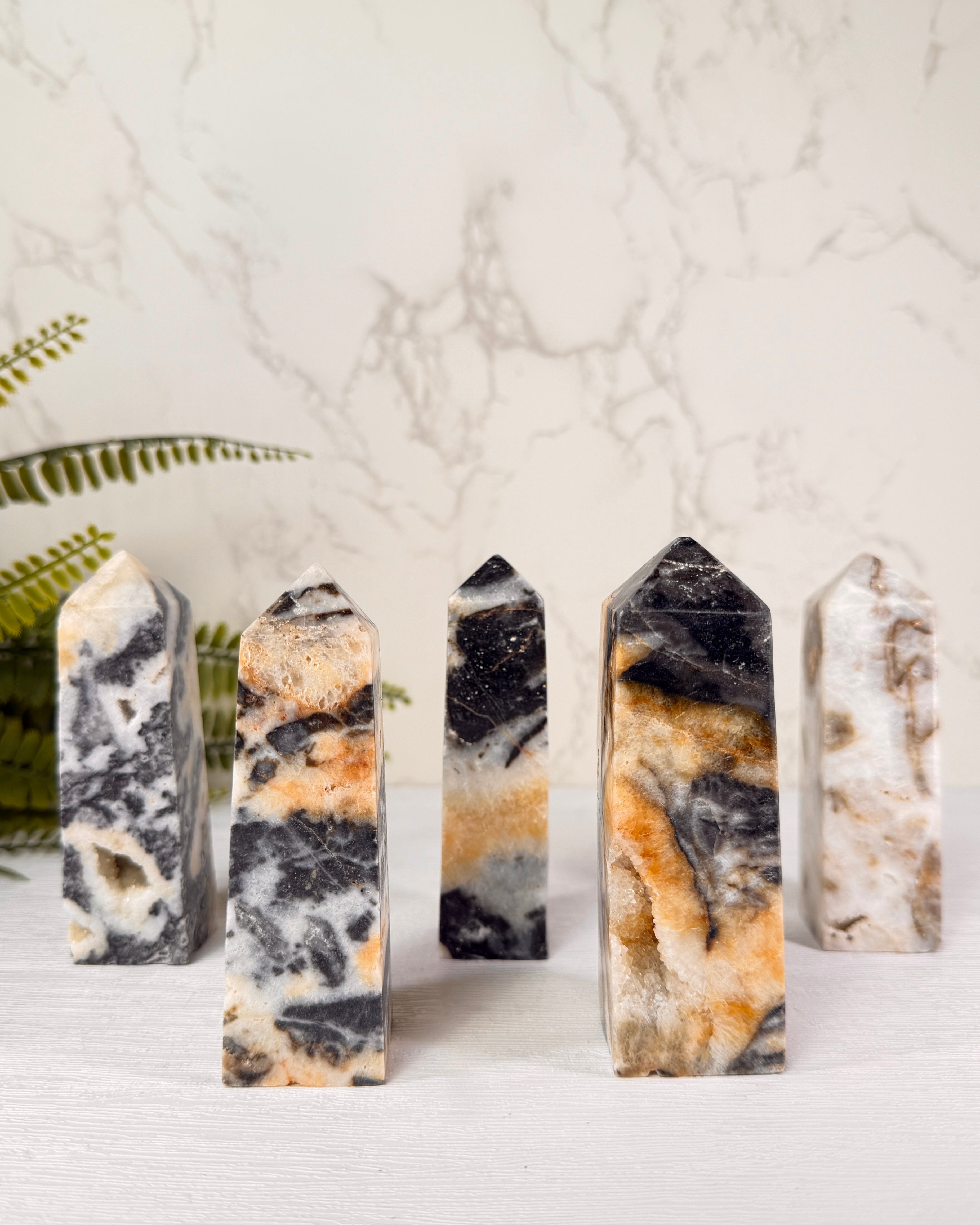 Zebra Jaspis Obelisk
