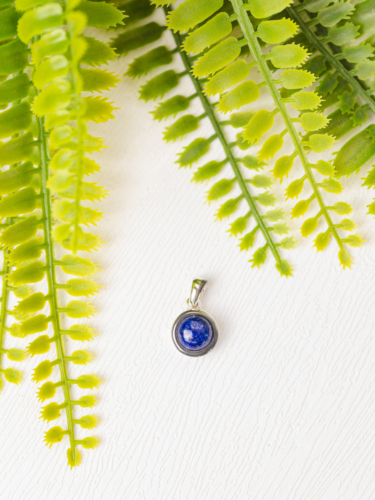 Zilveren lapis lazulli hanger