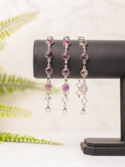 Zilveren fluoriet armband rond