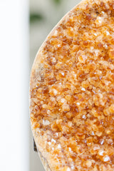 Gebrande amethist hart op standaard