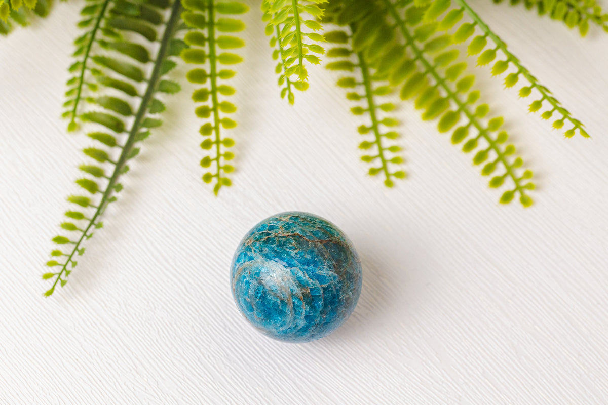 Blauwe apatiet bollen