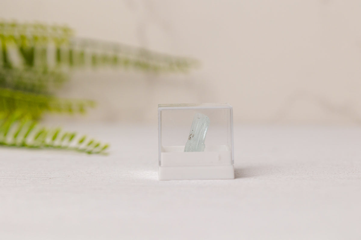 Aquamarijn in doosje