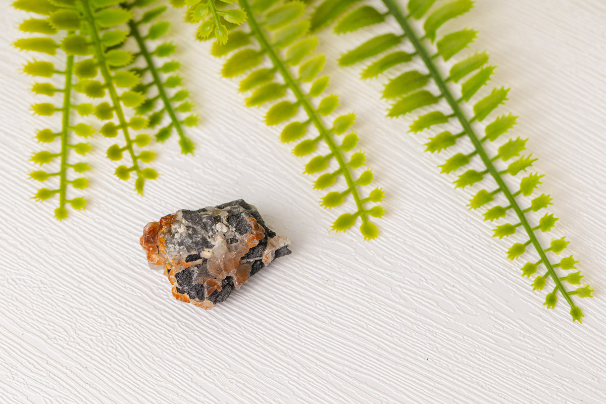 Cerussiet met galeniet en bariet - Marokko