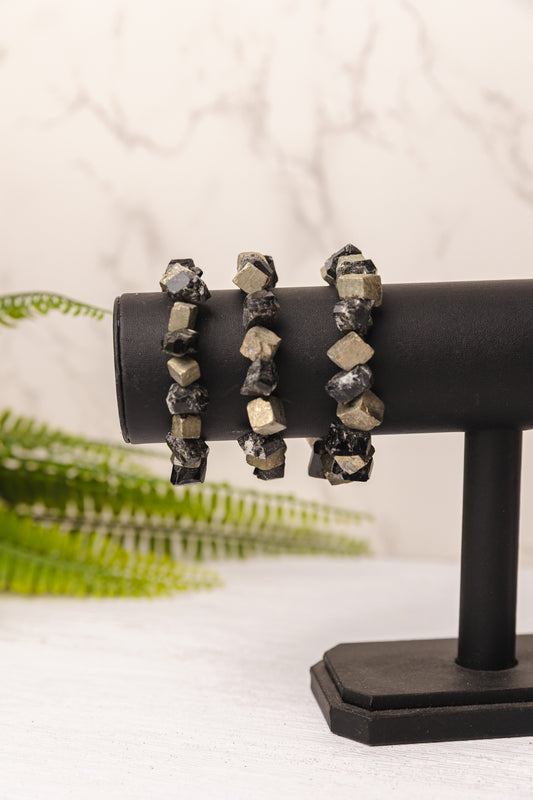 Pyriet armband ruw