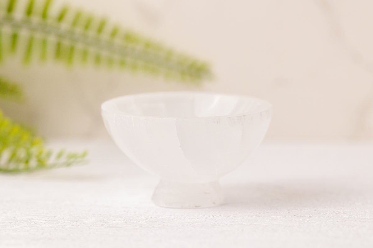 Seleniet schaaltje met voet