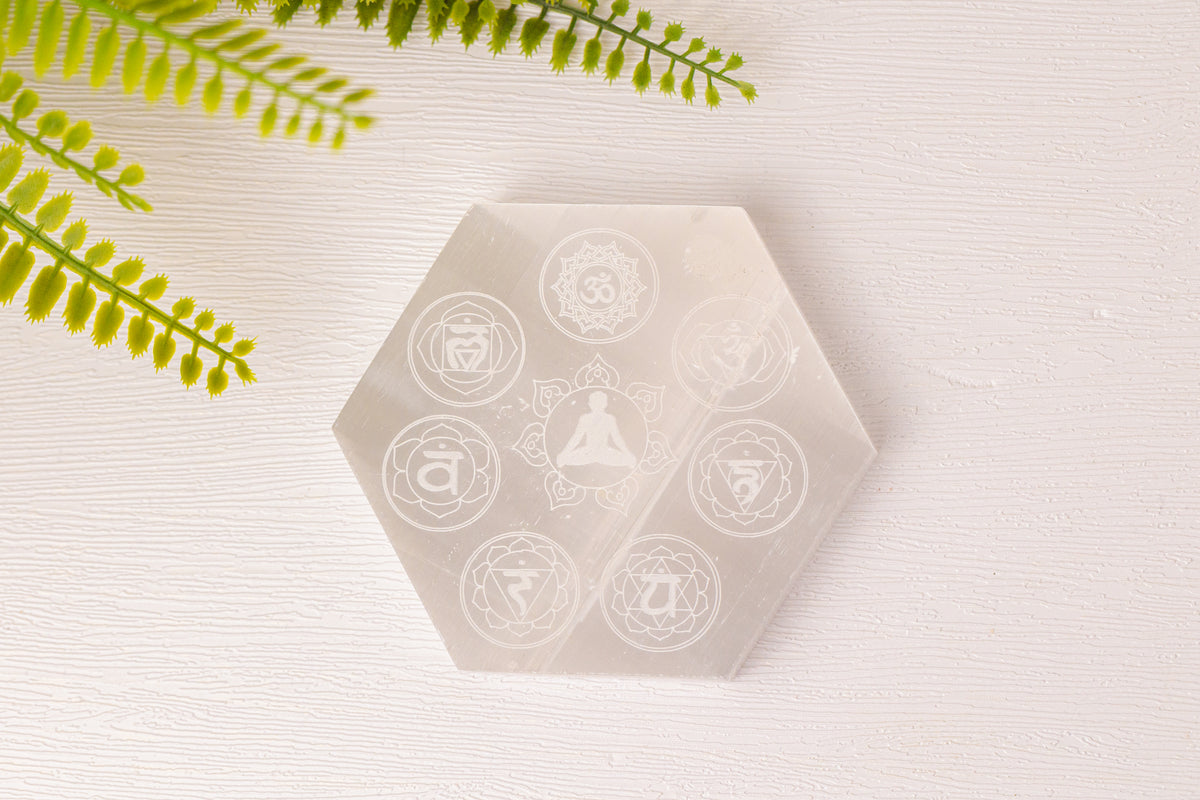 Seleniet onderzetter chakra