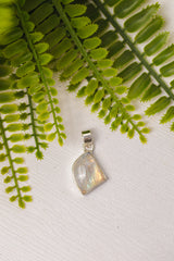 Zilveren maansteen hanger