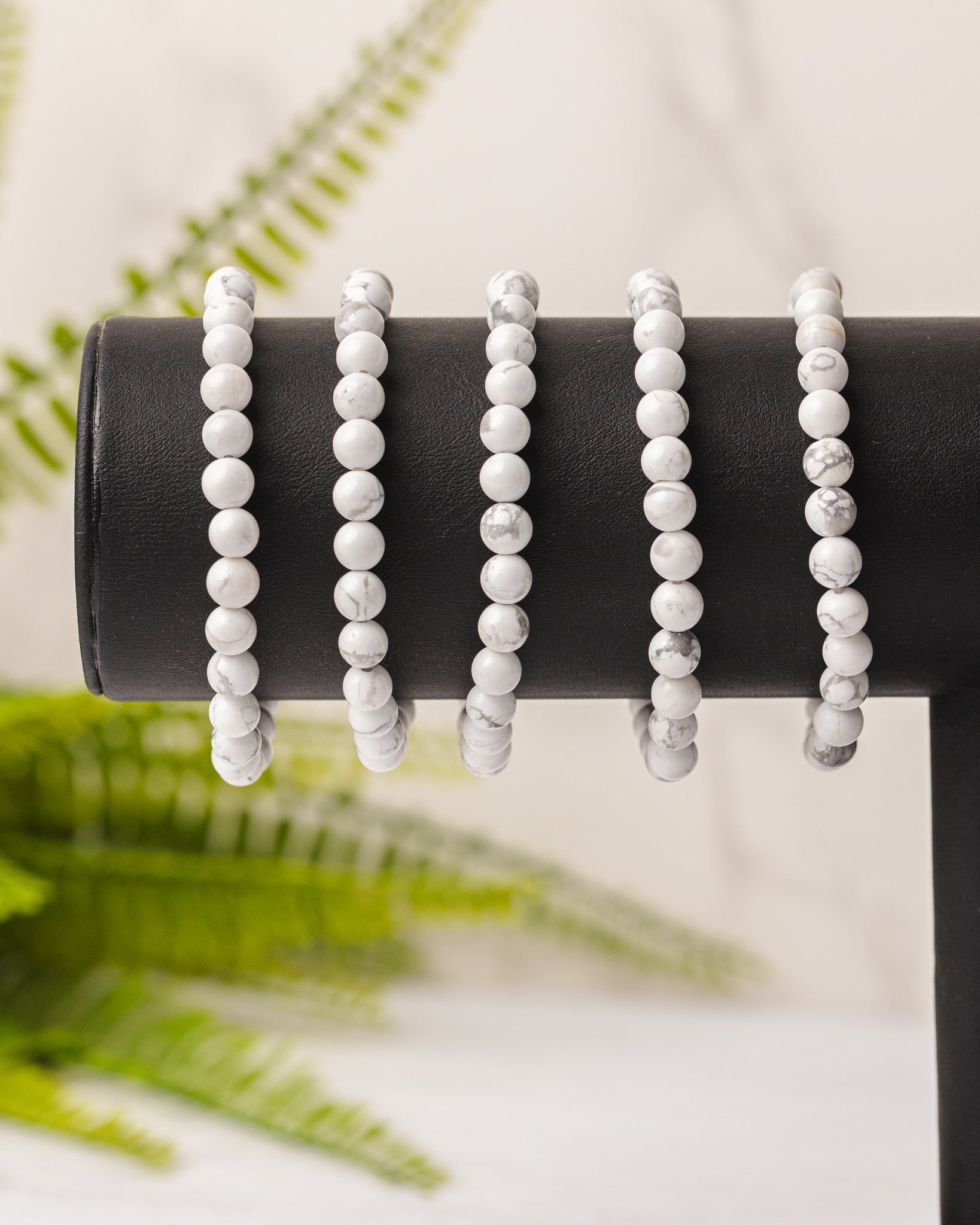 Div. soorten kogelarmbanden 6mm - 3e gratis