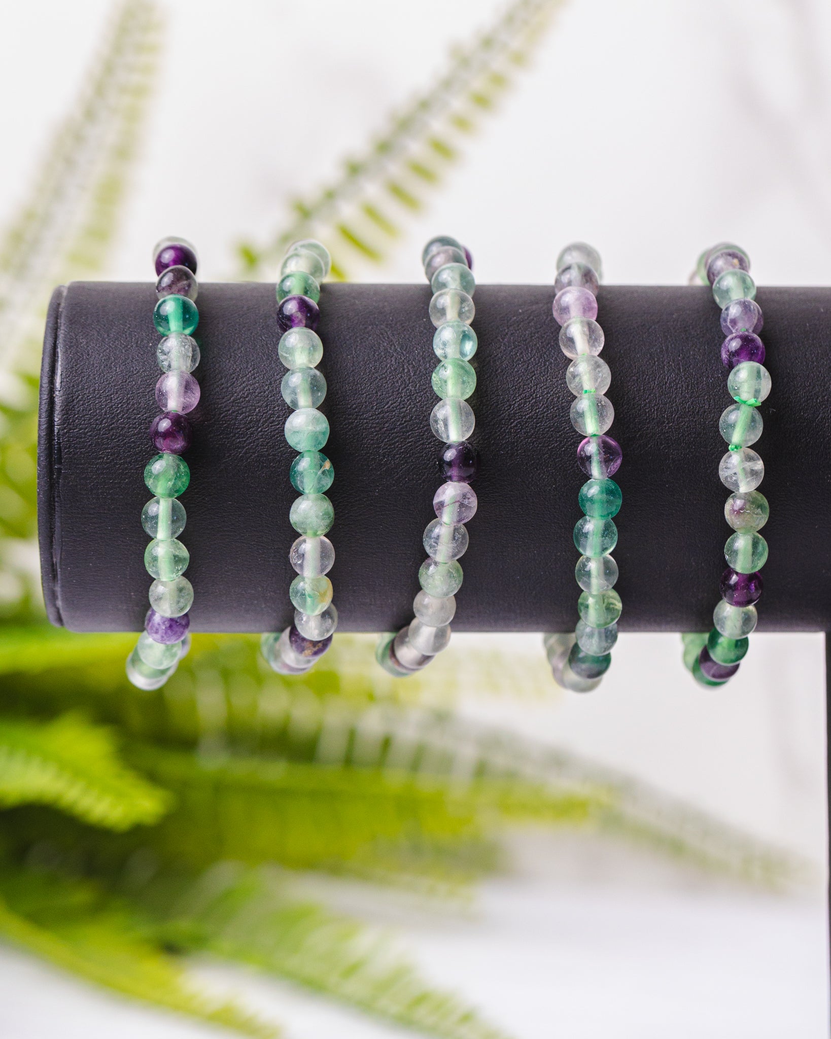 Div. soorten kogelarmbanden 6mm - 3e gratis