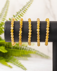 Rutielkwarts armband rond 6mm - 3e gratis