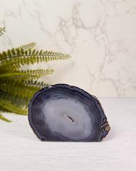 Agaat cutbase met geode