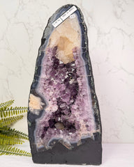 Amethist geode met Calciet en Agaat