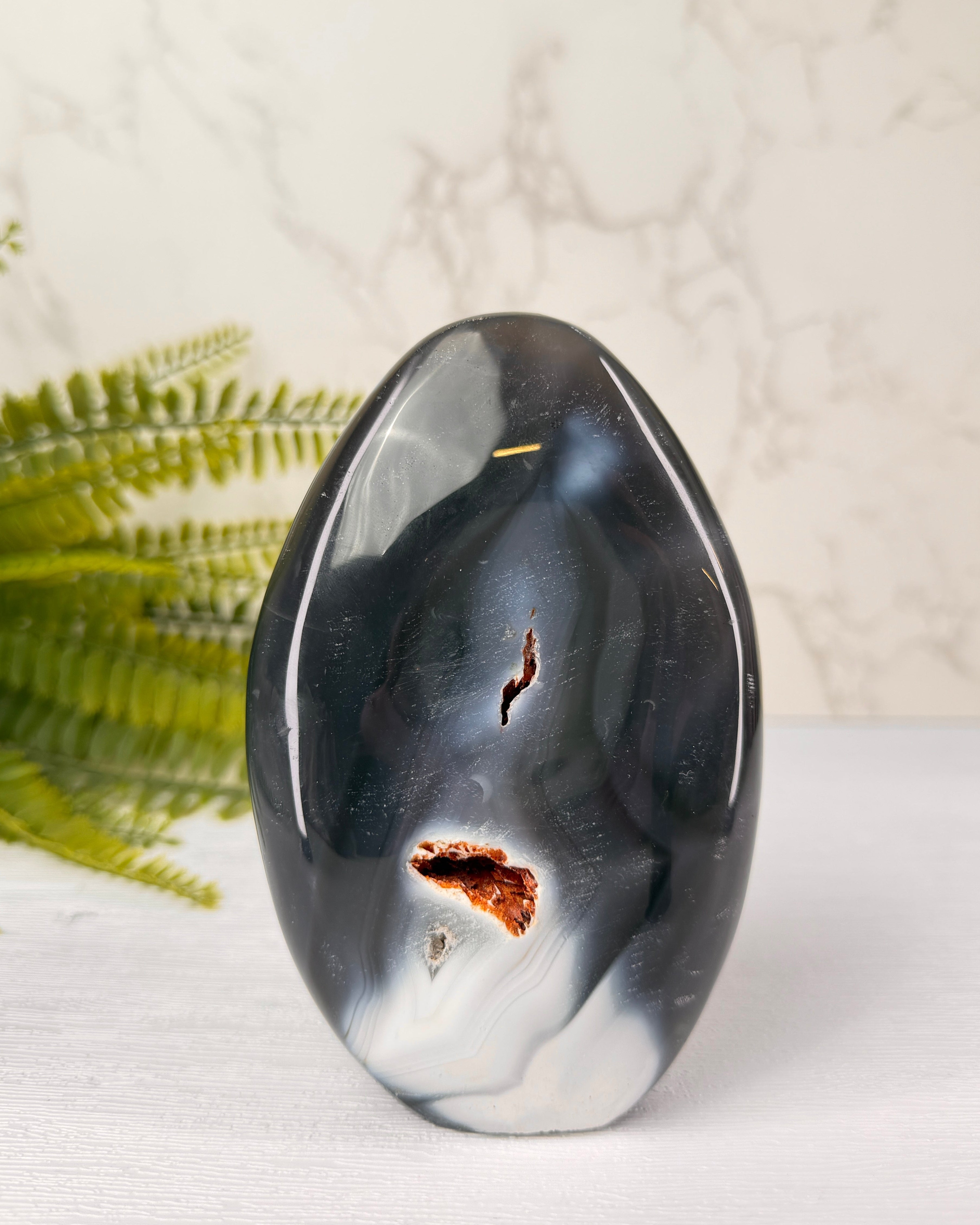 Orca Agaat sculptuur