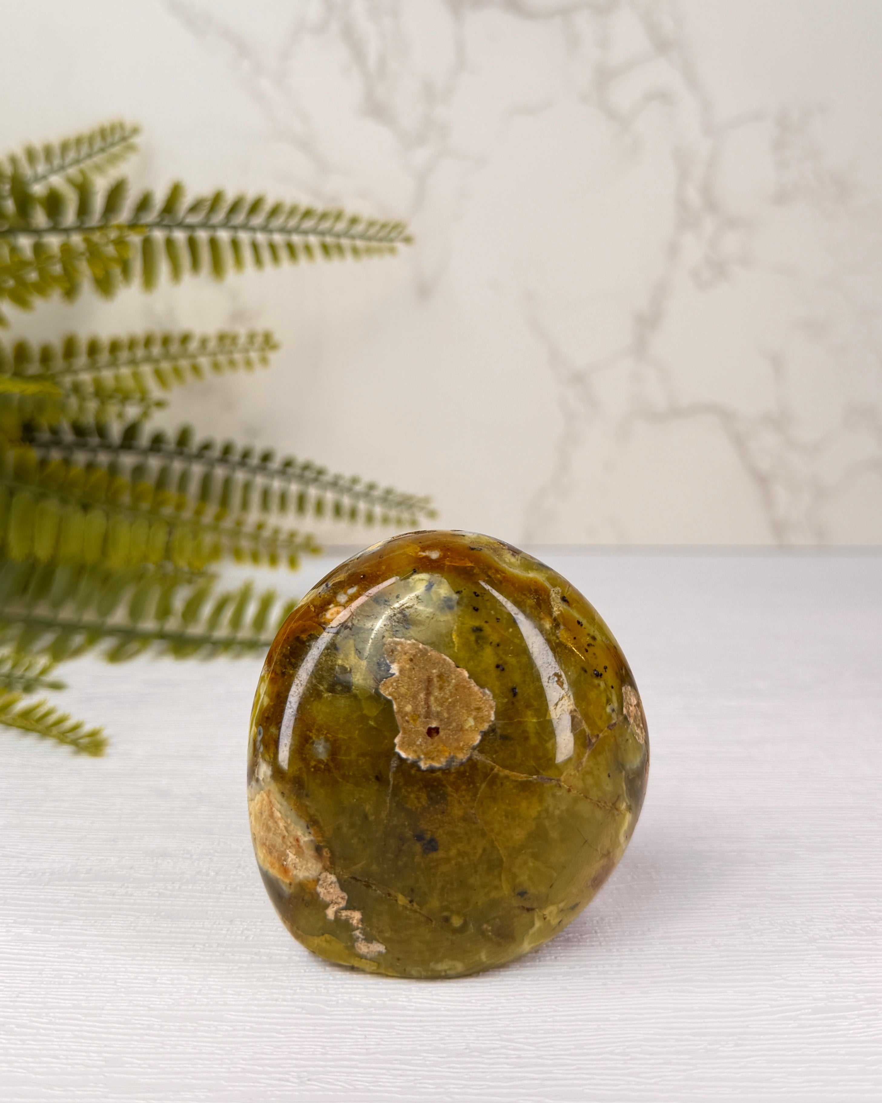 Groene Opaal sculptuur
