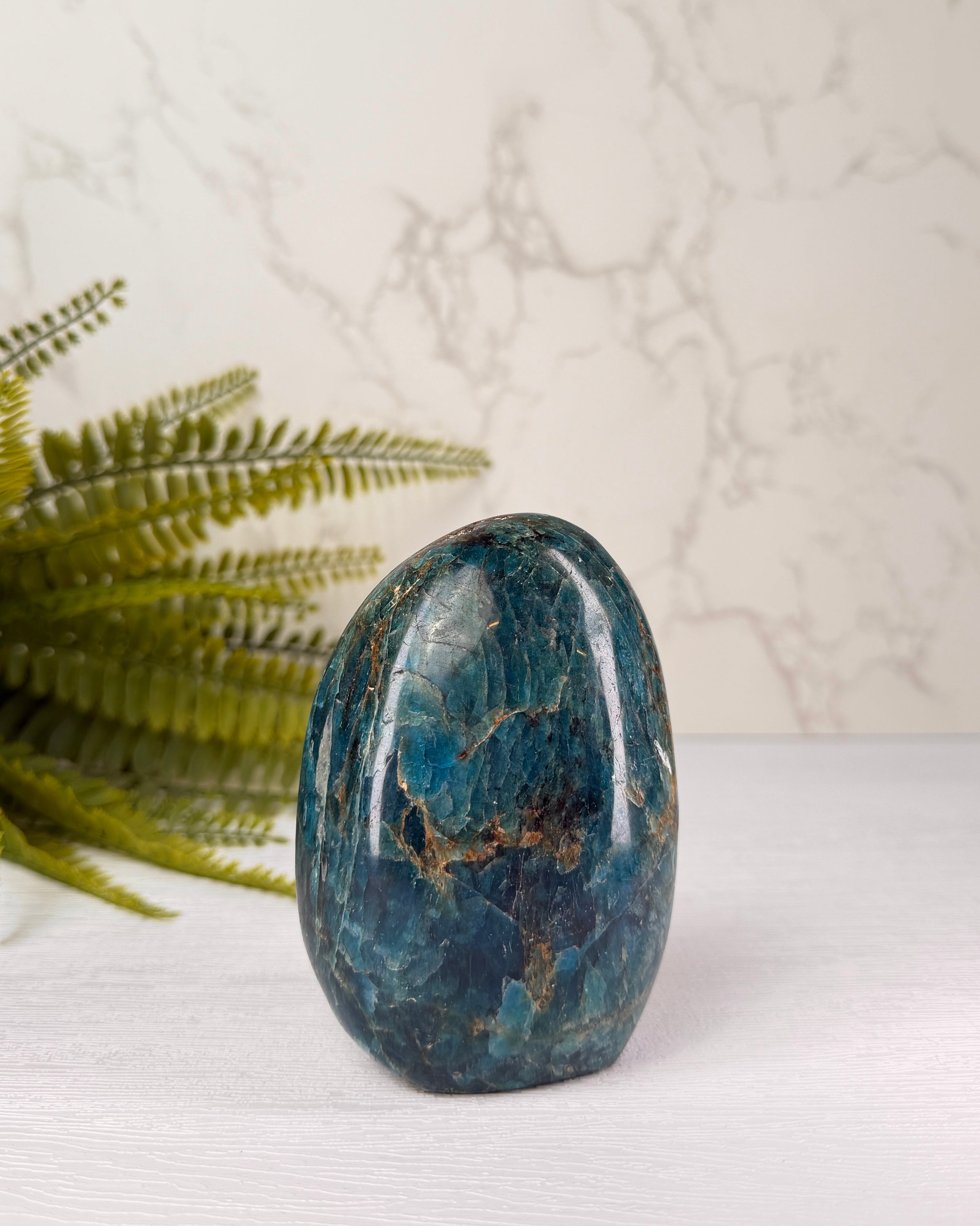 Blauwe Apatiet sculptuur