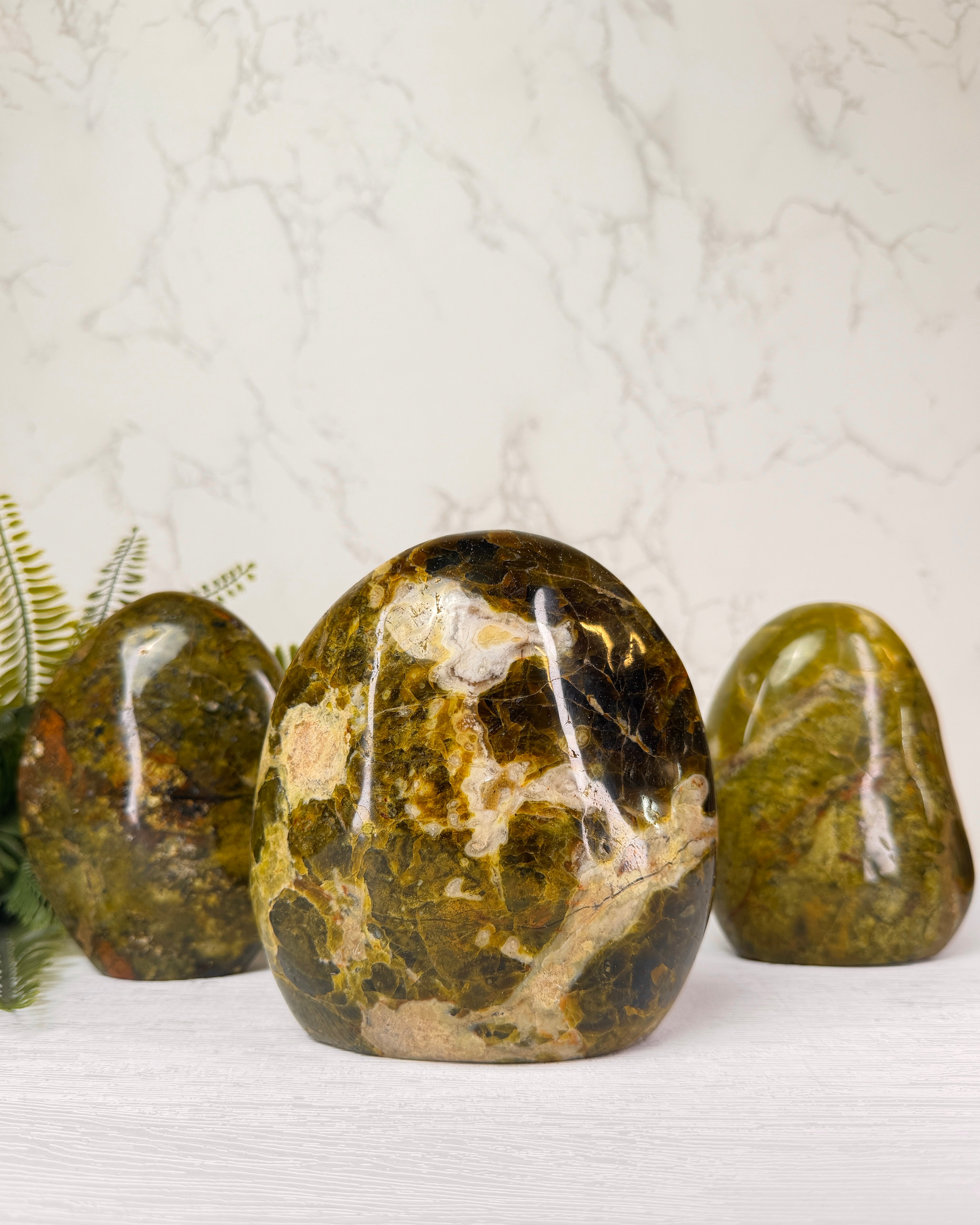 Groene Opaal sculptuur XL