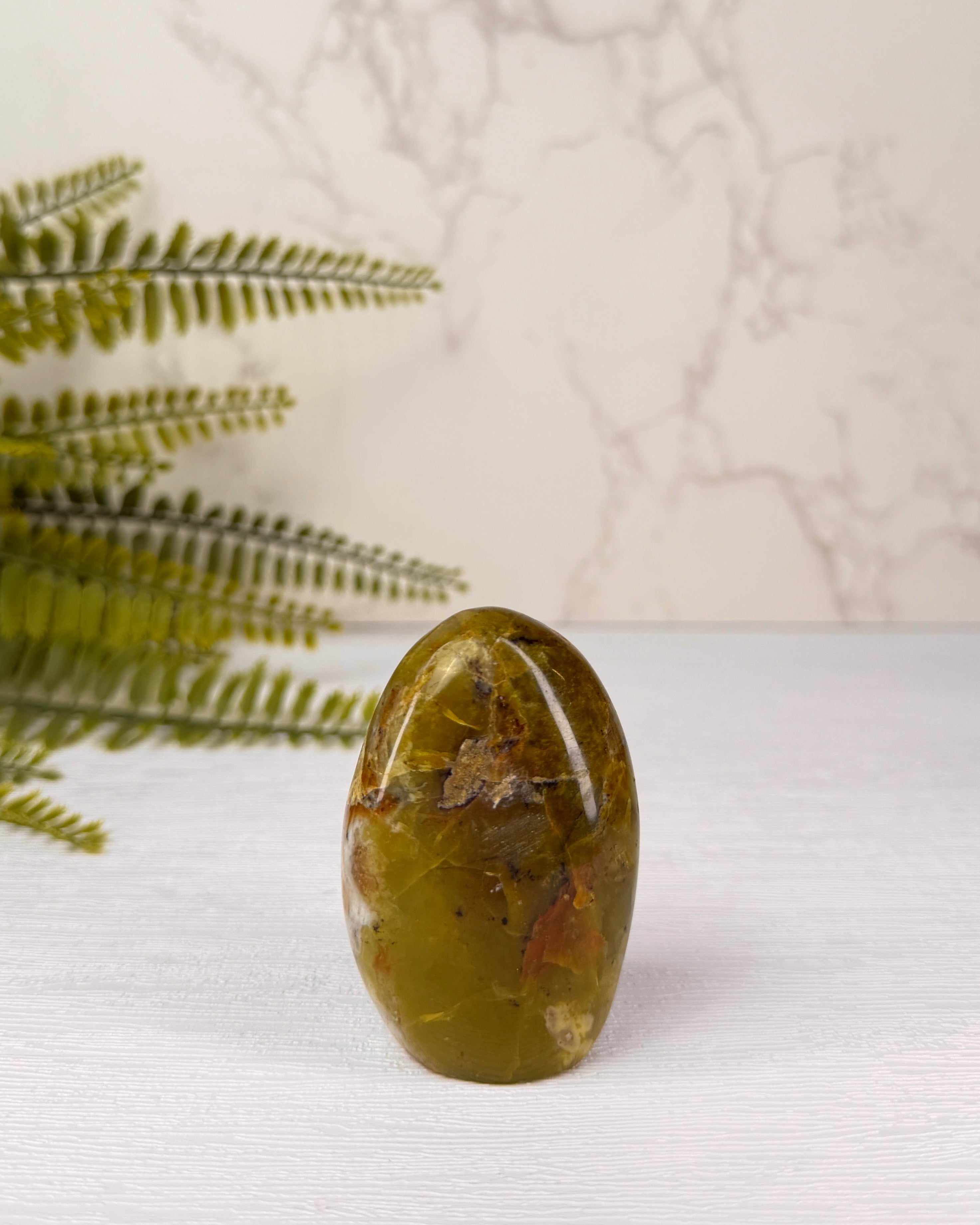 Groene Opaal sculptuur