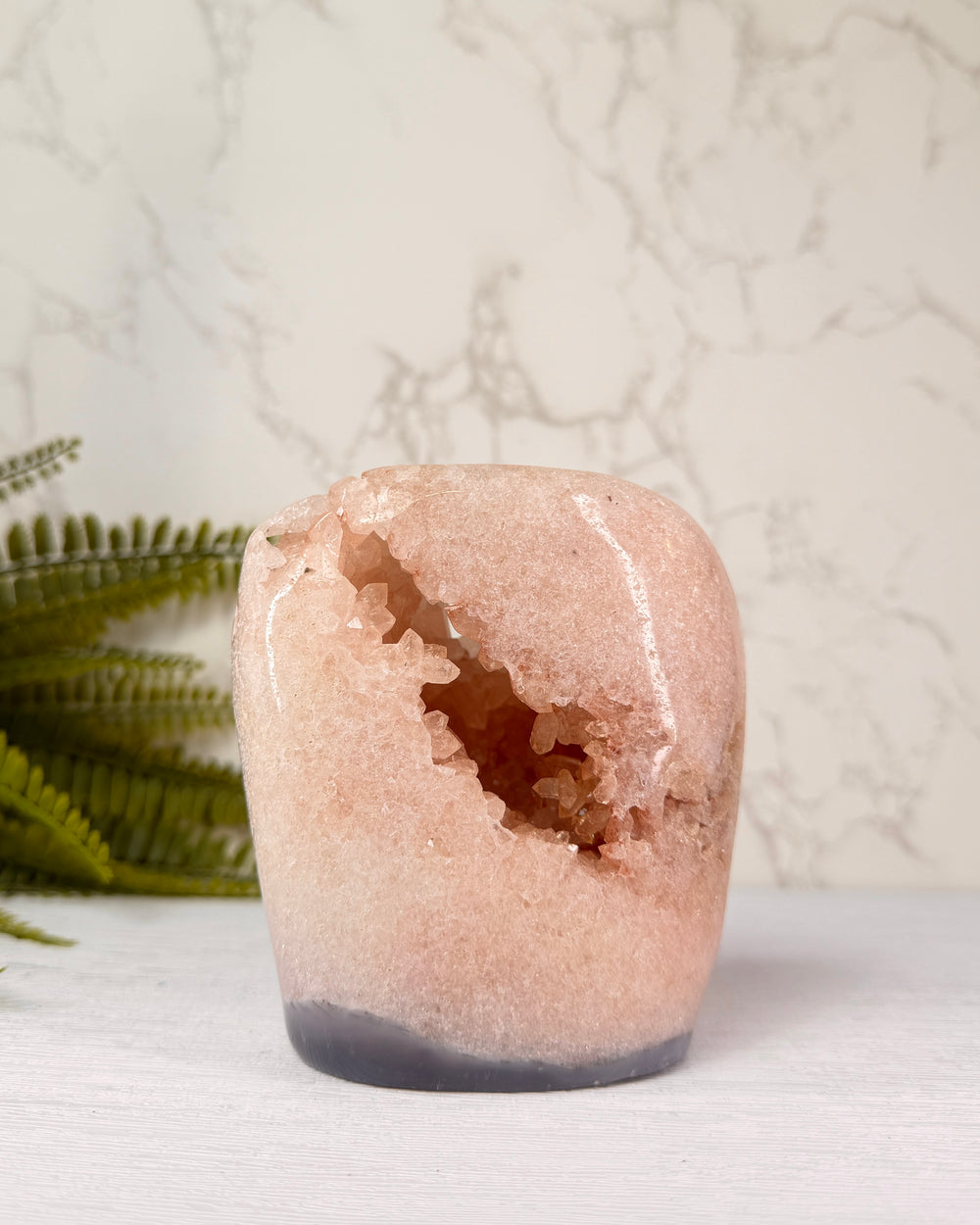 Roze Amethist freeform nummer 4