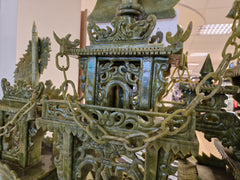 Groot handgemaakt serpentijn schip